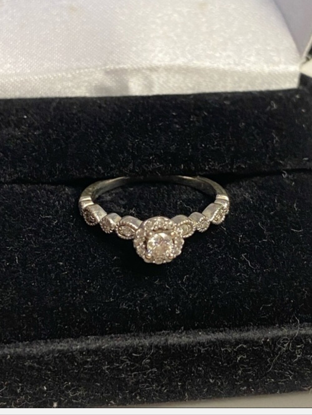 10k White Gold 1/4 Cttw Now And Forever Bridal Collection